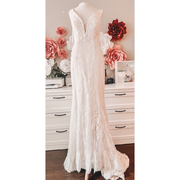 NWT CASABLANCA Bridal Style 2330 Chloe Wedding Gown -Ivory - Picture 6 of 15